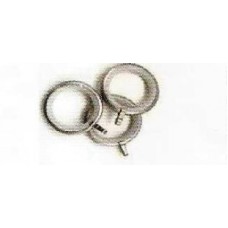 Anello piatto kis in acciaio inox  satinato con guaina e occhiolo fisso