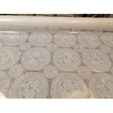 Fiore stampato su pellicola trasparente h 140 (decoro color bianco)